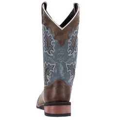 Laredo Women's Brown And Denim Blue Square Toe Boots -Ariat Store 01 5666 BN102 big 899b0814 b3ed 450d 80af e28306df6af5