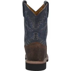 Dan Post Kid's Rust And Blue Square Toe Boots -Ariat Store 01 DPC2938 BN82 big fcb1edef 72b5 4bee 99d3 d393aa66294e