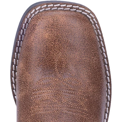 Dan Post Kid's Tan And Pink Punky Square Toe Boots 5 Dan Post Kid's Tan And Pink Punky Square Toe Boots - Image 5