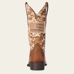 Ariat Women's Brown/Camo Patriotic Boots -Ariat Store 10023368 heel warm