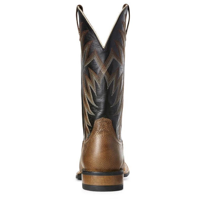 Men's Ariat Toffee And Black Square Toe Boot 4 Men's Ariat Toffee And Black Square Toe Boot - Image 4