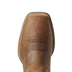 Ariat Men's Distressed Tan Sport Patriot II Square Toe Boot -Ariat Store 10031444 toe