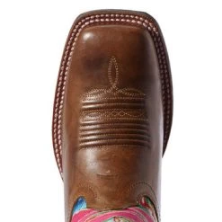 Ariat Women's Pink Circuit Champion Square Toe Boot -Ariat Store 10031636 toe