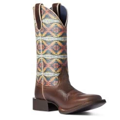 Ariat Women's Brown Pendleton Circuit Square Toe -Ariat Store 10038476 medial 1