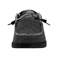 Heydude Hey Dude Men's Wally Sox TriFans Black 10 Heydude Hey Dude Men's Wally Sox TriFans Black -Ariat Store 112563362 WALLY SOX TRI FANS BLACK AND SILVER LEFT 4