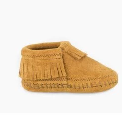 Taupe Suede Infant Minnetonka Moccasin -Ariat Store 1167