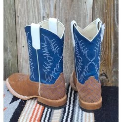 Anderson Bean Kid's Sahara Sand & Nassau Navy Boots -Ariat Store 20210927 151337