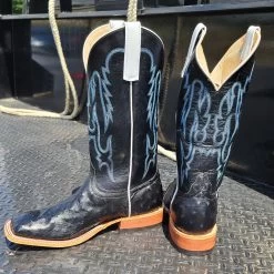 Anderson Bean Black Ostrich Boots -Ariat Store 20220808 150708copy