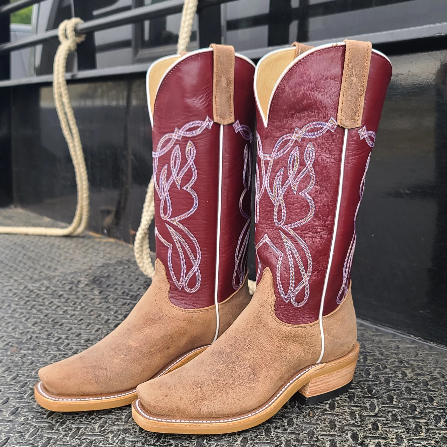 Olathe Sand Angry Elk Boots 3 Olathe Sand Angry Elk Boots - Image 3