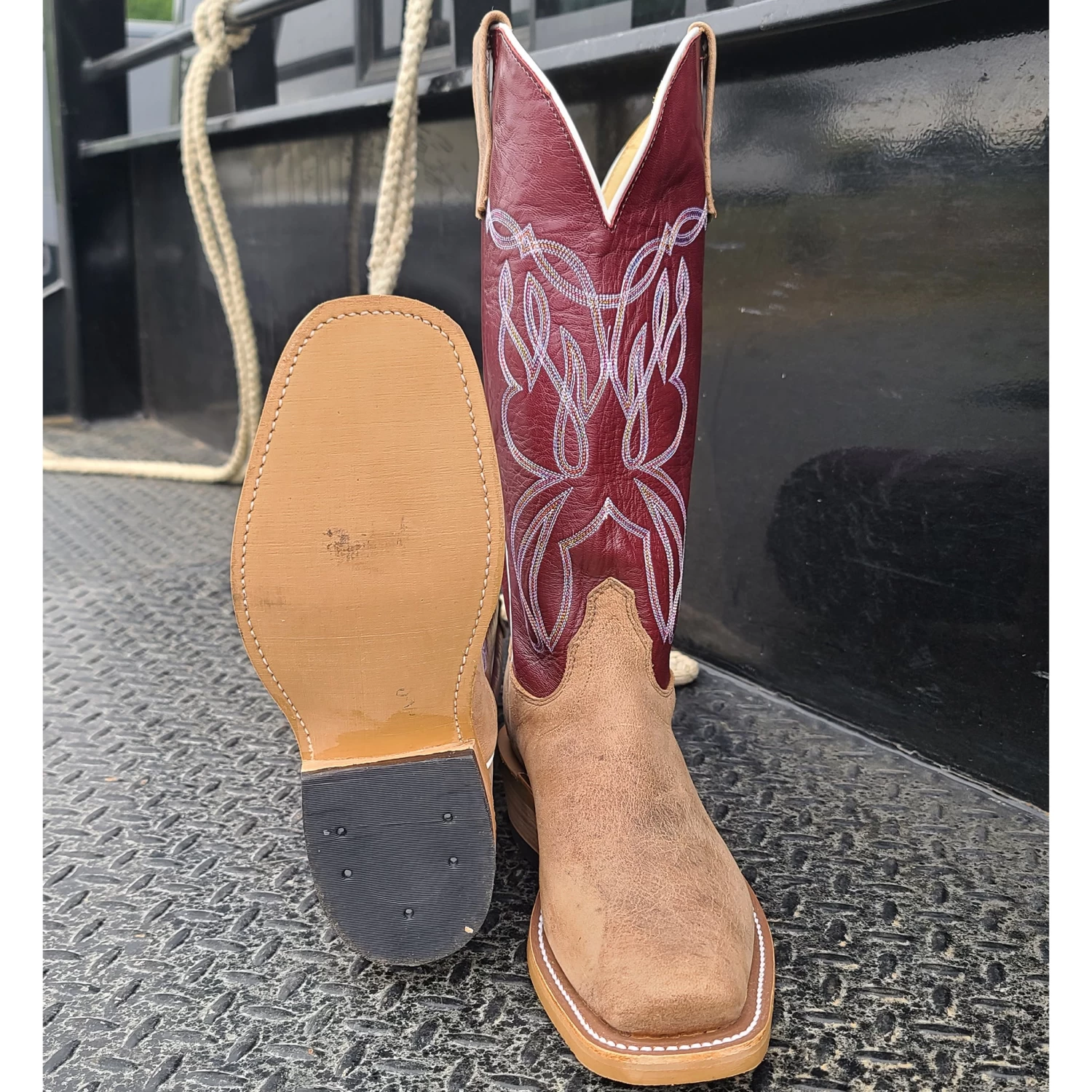 Olathe Sand Angry Elk Boots 4 Olathe Sand Angry Elk Boots - Image 4