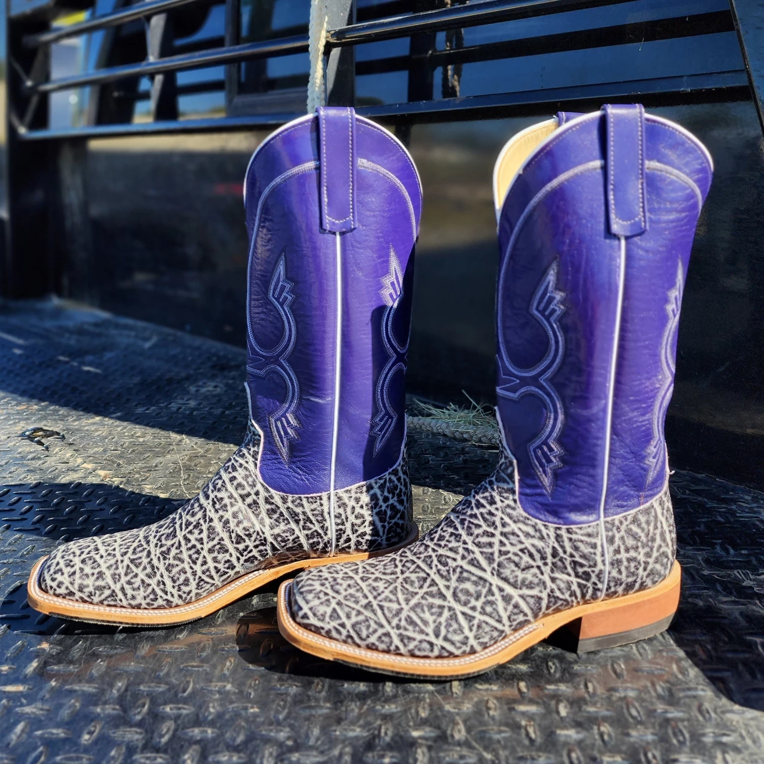 Men's Anderson Bean Black And White Vintage Elephant Boots 2 Men's Anderson Bean Black And White Vintage Elephant Boots - Image 2