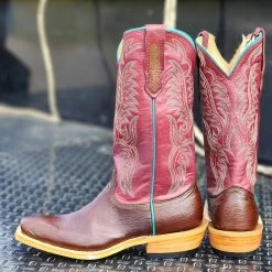 Fenoglio Smooth Ostrich W/ Cabernet Tops 7 Fenoglio Smooth Ostrich W/ Cabernet Tops -Ariat Store 20230322 151905