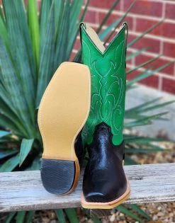 Fenoglio Black Smooth Ostrich Boots -Ariat Store 20230608 111747