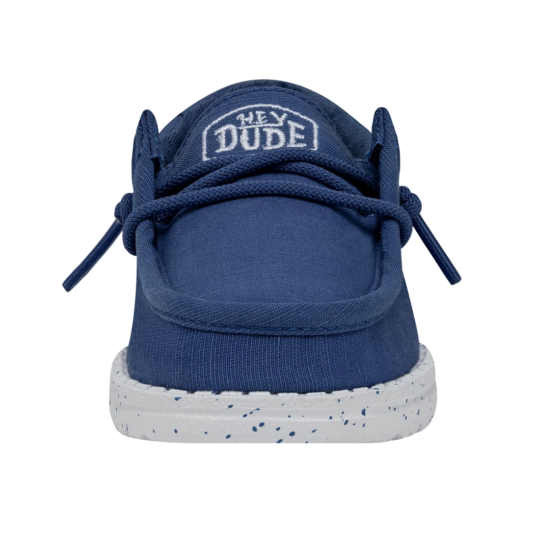 Heydude Hey Dude Wally Toddler Slub Canvas True Blue 4 Heydude Hey Dude Wally Toddler Slub Canvas True Blue - Image 4