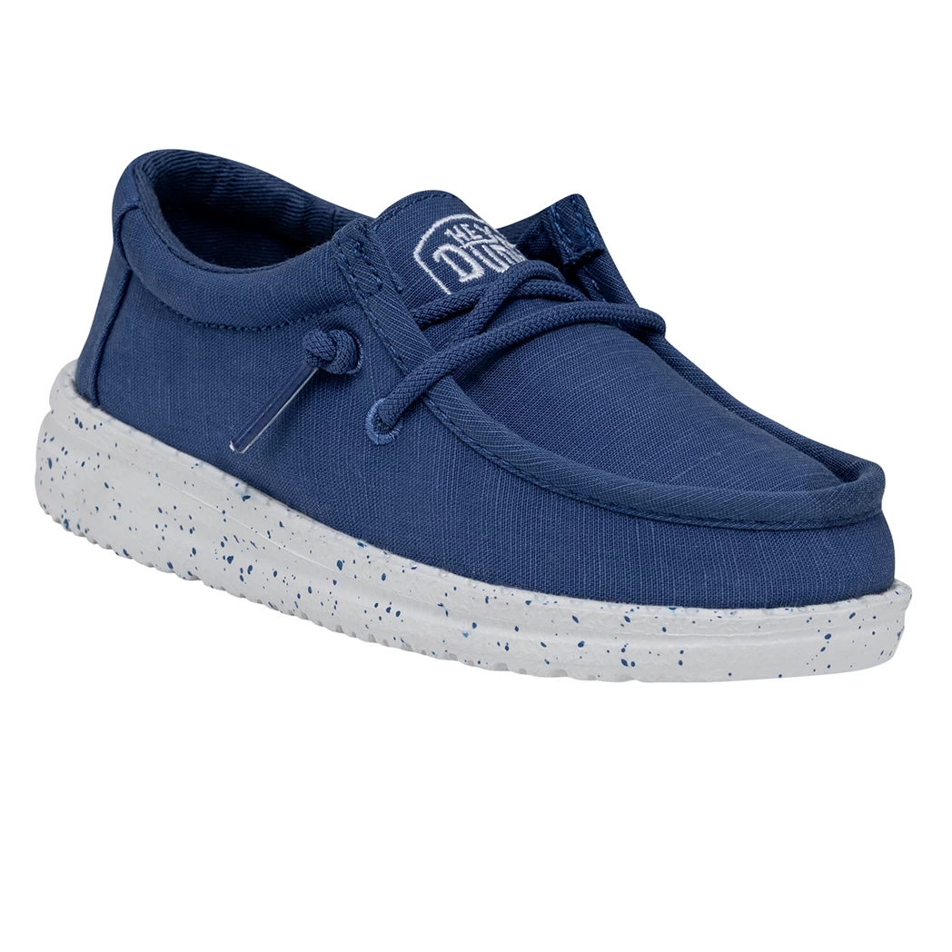 Heydude Hey Dude Wally Toddler Slub Canvas True Blue 8 Heydude Hey Dude Wally Toddler Slub Canvas True Blue - Image 8