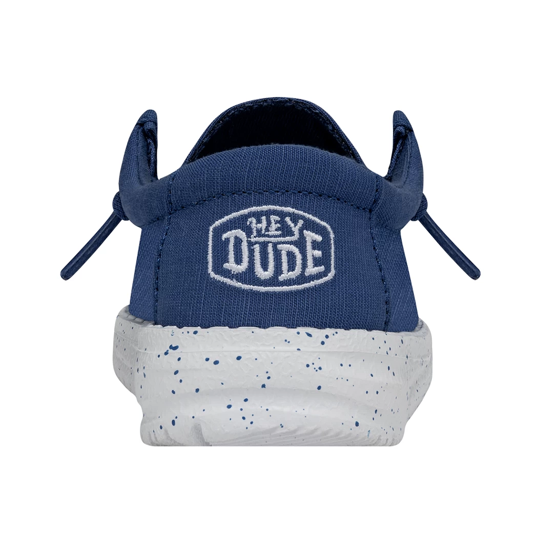 Heydude Hey Dude Wally Toddler Slub Canvas True Blue 9 Heydude Hey Dude Wally Toddler Slub Canvas True Blue - Image 9