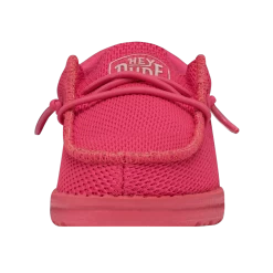 Heydude Hey Dude Toddler Funk Monochrome Electric Pink -Ariat Store 40030 6QQ WALLYTODDLERFUNKMONO ELECTRICPINK LEFTFRONT