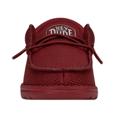 Heydude Hey Dude Youth Wally Funk Mono Red -Ariat Store 40045 610 WALLYYOUTHFUNKMONO RED RIGHTFRONT