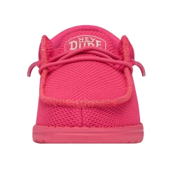 Heydude Hey Dude Youth Wally Funk Monochrome Electric Pink -Ariat Store 40045 6QQ WALLYYOUTHFUNKMONO ELECTRICPINK LEFTFRONT