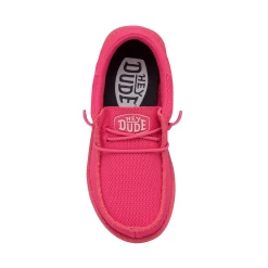 Heydude Hey Dude Youth Wally Funk Monochrome Electric Pink -Ariat Store 40045 6QQ WALLYYOUTHFUNKMONO ELECTRICPINK RIGHTTOP