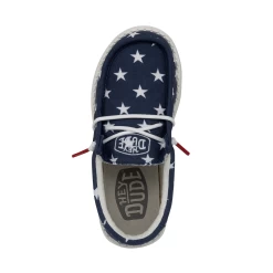 Heydude Hey Dude Youth Wally American Flag -Ariat Store 40046 9CW WALLYYOUTHPATRIOTIC AMERICANFLAG LEFTTOP
