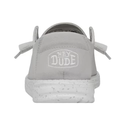 Heydude Hey Dude Wendy Slub Canvas Light Grey 9 Heydude Hey Dude Wendy Slub Canvas Light Grey -Ariat Store 40063 007 WENDYSLUBCANVAS LIGHTGREY LEFTBACK