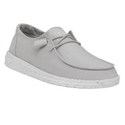 Heydude Hey Dude Wendy Slub Canvas Light Grey 12 Heydude Hey Dude Wendy Slub Canvas Light Grey -Ariat Store 40063 007 WENDYSLUBCANVAS LIGHTGREY RIGHTANGLE