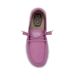 Heydude Hey Dude Wendy Slub Canvas Violet -Ariat Store 40063 508 WENDYSLUBCANVAS VIOLET RIGHTTOP
