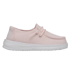 Heydude Hey Dude Wendy Toddler Slub Canvas Pink -Ariat Store 40144 680 WENDYTODDLERSLUBCANVAS PINK RIGHTSIDE