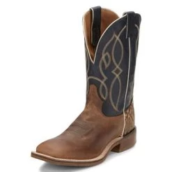 Tony Lama Men's Landgrab Tan Square Toe Boot