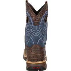 Durango Kid's Lil' Rebel Chocolate Faux Elephant And Navy SQ Toe Boot 11 Durango Kid's Lil' Rebel Chocolate Faux Elephant And Navy SQ Toe Boot -Ariat Store DBT0209C 4 LARGE f46cf0a0 f516 4d2e 8ef0 f8349678123f
