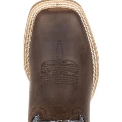 Durango Little Kid's Blue And Brown Square Toe Boot -Ariat Store DBT0218C 6 LARGE 536fb854 9931 4527 b572 f61be305a4ad