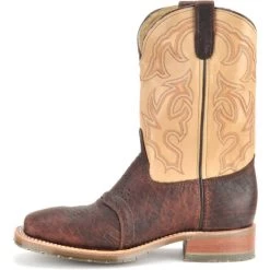 Double H Men's Graham Bison & Taupe Steel Toe Wide Square Toe Roper -Ariat Store DH5305 500xauto Instep