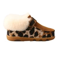 Twisted X Infant Leopard Print Sherpa Lined Driving Moc -Ariat Store ICA0025 04