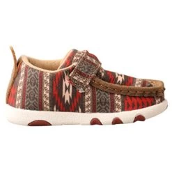 Twisted X Red And Brown Aztec Infant Moccasins 8 Twisted X Red And Brown Aztec Infant Moccasins -Ariat Store IHYC001 4