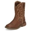 Justin Kids Rush Junior Brown Western Boot