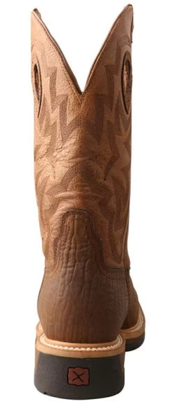 Twisted X Men's Dark Brown Tan Composite Square Toe Boot -Ariat Store MLCCW05.06