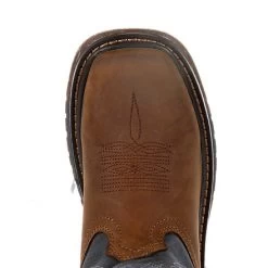 Rocky Boots Rocky Big Kid's Brown And Blue Square Toe Boot -Ariat Store RKW0255C birdseye e630af4d e9a5 4ec4 8076 4d42cf5affa0