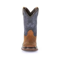 Rocky Boots Rocky Little Kid's Brown And Blue Square Toe Boot -Ariat Store RKW0255C front