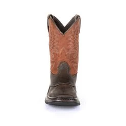 Rocky Boots Rocky Big Kid's Orange And Chocolate Square Toe Boot -Ariat Store RKW0257Y front