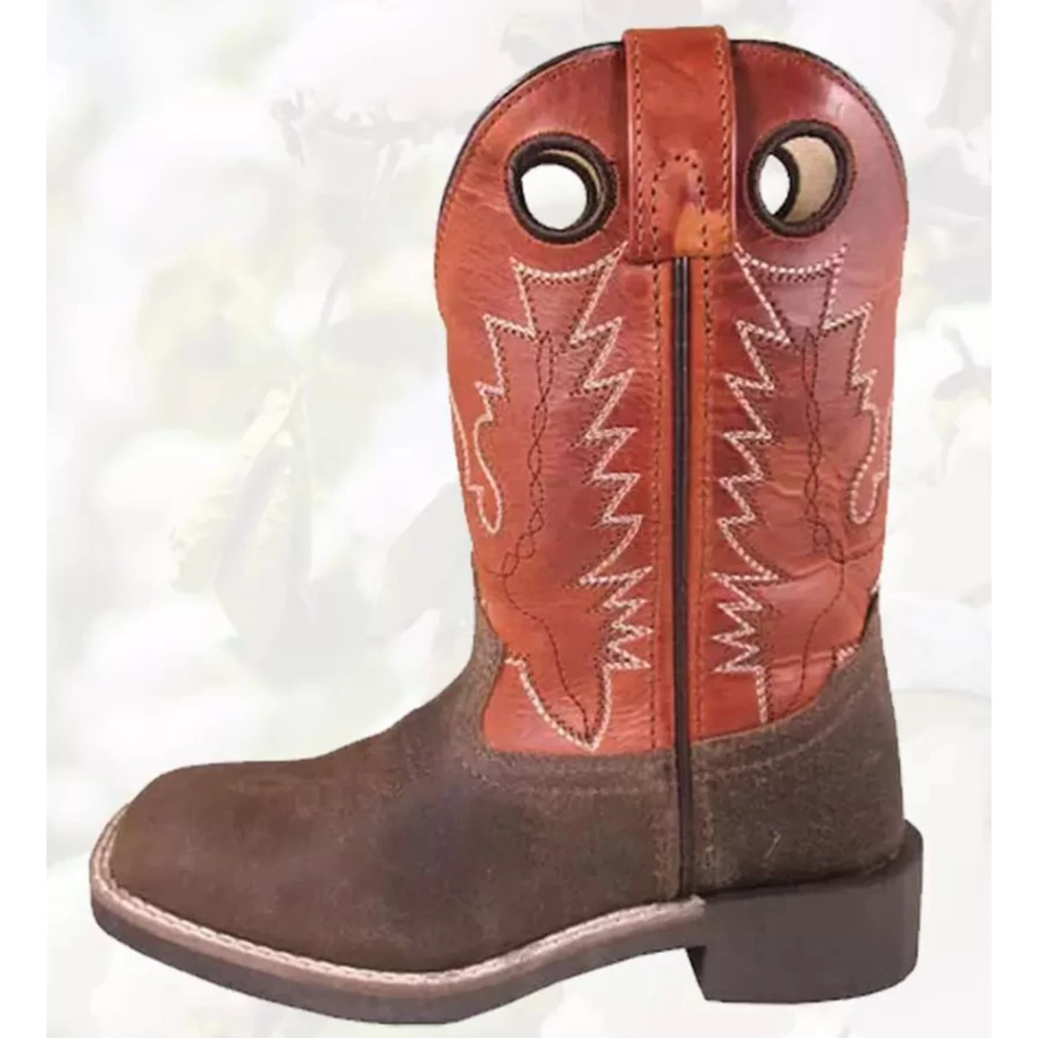 Smoky Mountain Child's Brown/Burnt Orange Bronco Western Boot 1 Smoky Mountain Child's Brown/Burnt Orange Bronco Western Boot