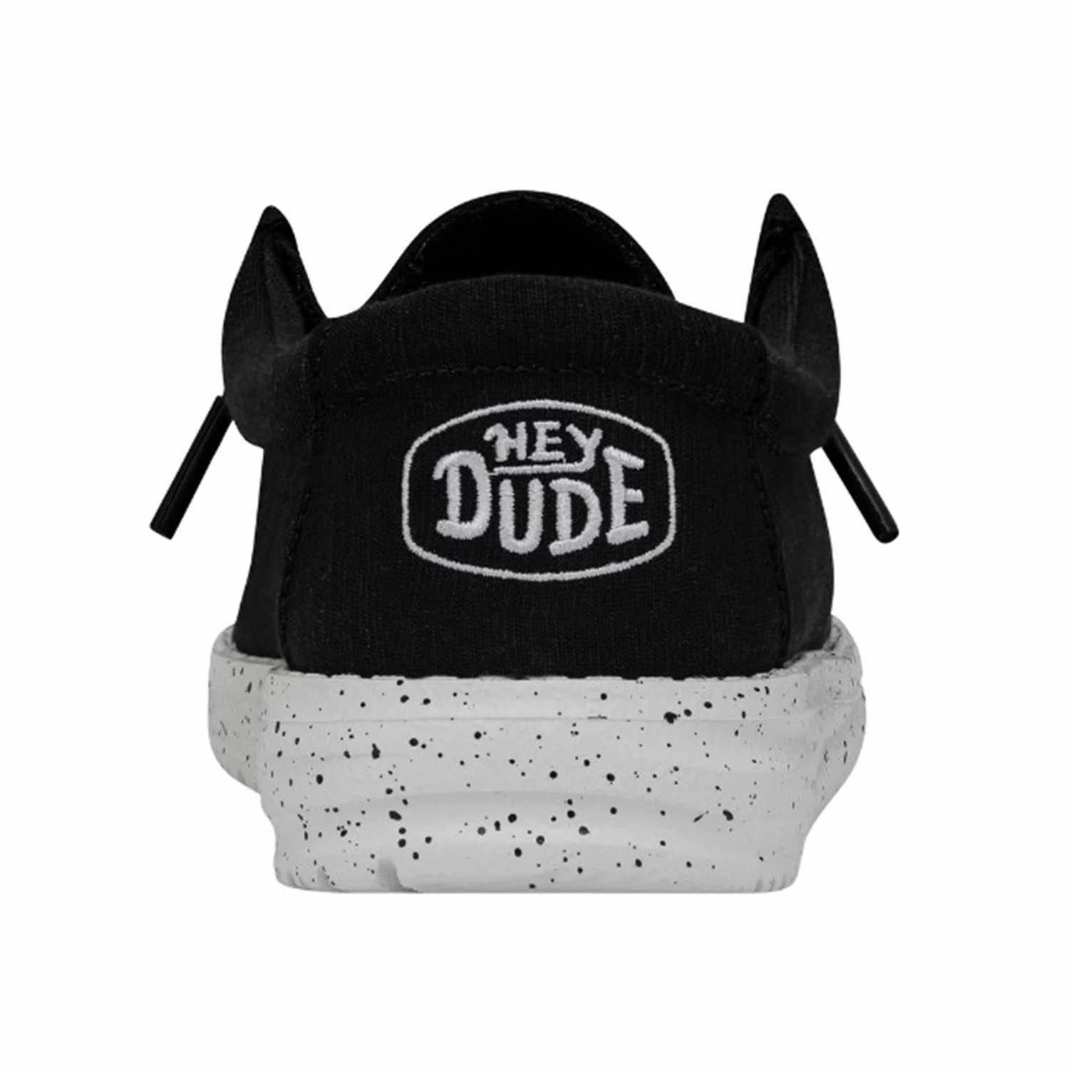 Heydude Hey Dude Wally Youth Slub Canvas Black 2 Heydude Hey Dude Wally Youth Slub Canvas Black - Image 2