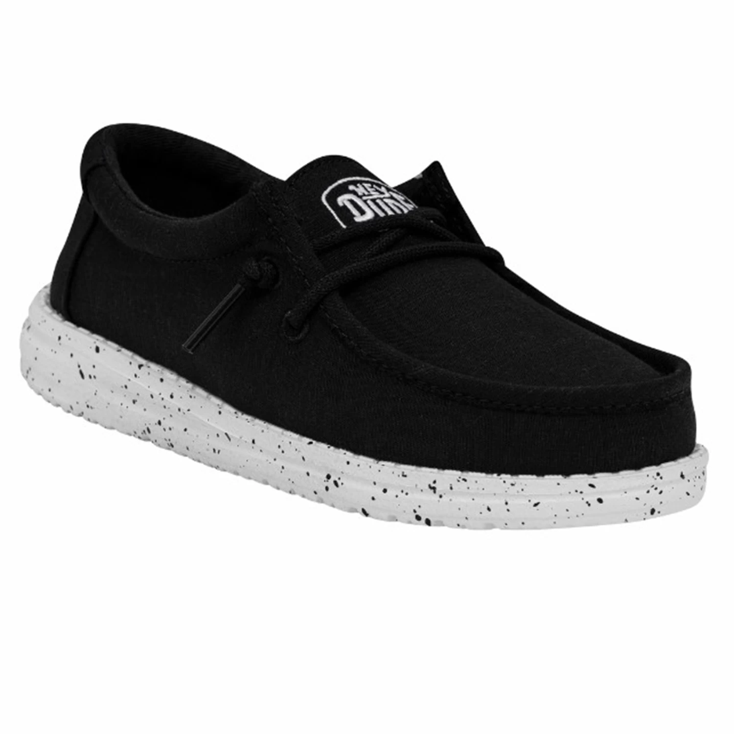 Heydude Hey Dude Wally Youth Slub Canvas Black 3 Heydude Hey Dude Wally Youth Slub Canvas Black - Image 3