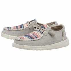 Heydude Hey Dude Women's Wendy White Boho Blanket Bryce