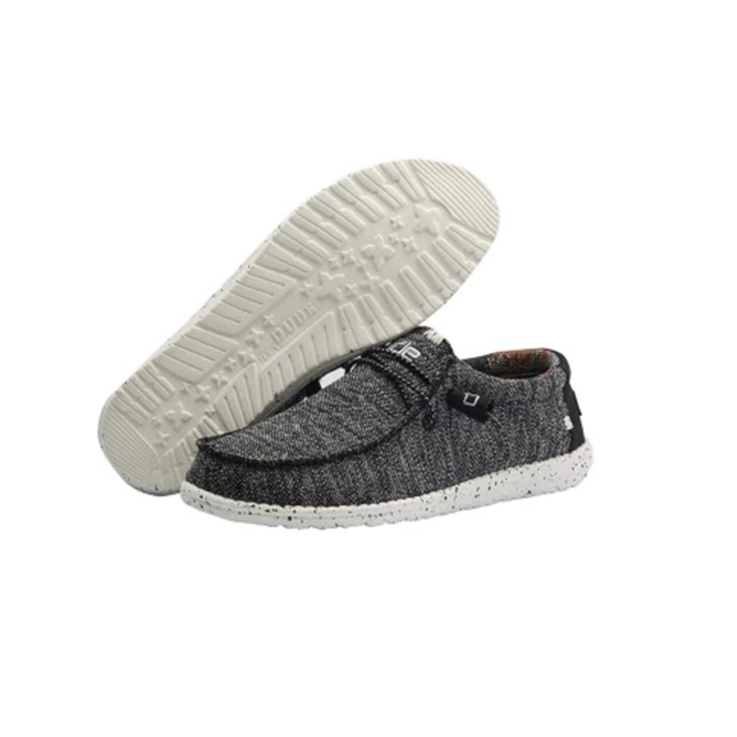 Heydude Hey Dude Men's Wally Sox Stitch Black 2 Heydude Hey Dude Men's Wally Sox Stitch Black - Image 2