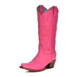 Corral Boots Corral Women's Fuchsia Embroidered Snip Toe Boots