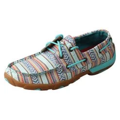 Twisted X Women's Multi Colored Turquoise Driving Moc