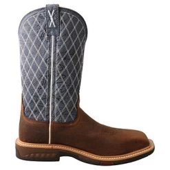 Twisted X Brown And Blue Composite Toe Boots 8 Twisted X Brown And Blue Composite Toe Boots -Ariat Store WXBN001 4