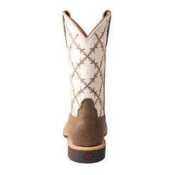 Twisted X Kid's Bomber And White Barbwire Square Toe Boot -Ariat Store YTH0010.06