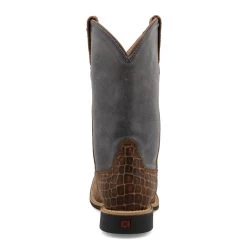 Twisted X Kids Chocolate And Dusty Blue Square Toe Boots 7 Twisted X Kids Chocolate And Dusty Blue Square Toe Boots -Ariat Store YTH0017 06